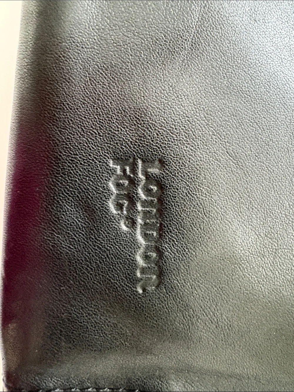 London Fog Vintage Leather Portfolio Folio - Black